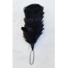 Black Feather Hackle / Hats Plume