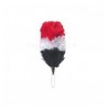 Red White Black Feather Hackle / Hats Plume