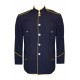 Navy Blue Honor Guard Standing Collar Dress Blouse Coat