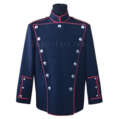 Deluxe Double Breasted High Collar Fire Dept Honor Guard Dress Jacket