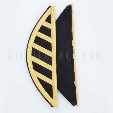 Uniform Wings (pair) Gold Lace over Black