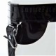 Black Gloss PVC, W.O.s Ceremonial Sword Belt with Chrome finish Fittings