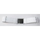 White Matt / Gloss PVC Parade Belt with Chrome Buckles