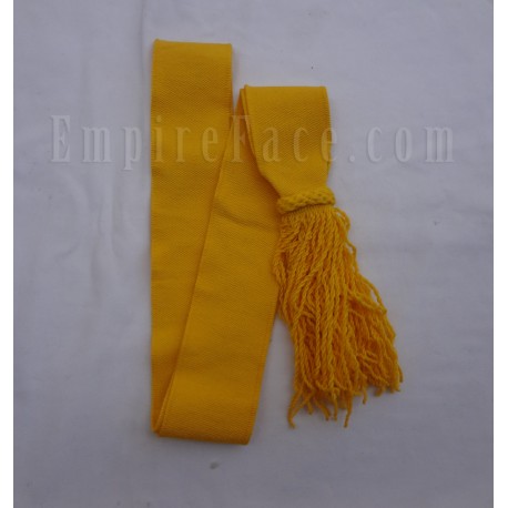 Sergeant Officer Plain Scarlet Yellow Wool Sash