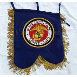 Hand Embroidered Custom Made Marine Corps League Banner