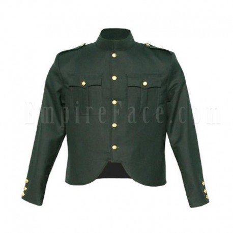 Canadian Forces Style Cutaway Tunic in Rifle Green Wool