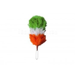 Green White Orange Feather Hackle / Hats Plume