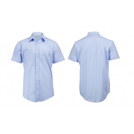 Light Blue Short Sleeve Dress Shirt