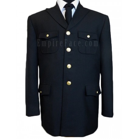 Black Single Breasted Honor Guard Jacket