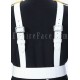 White Leather Bass Drummers Harness Belt