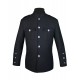 High Collar Police Honor Guard Black Uniform Jacket