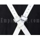White Leather Bass Drummers Harness Belt