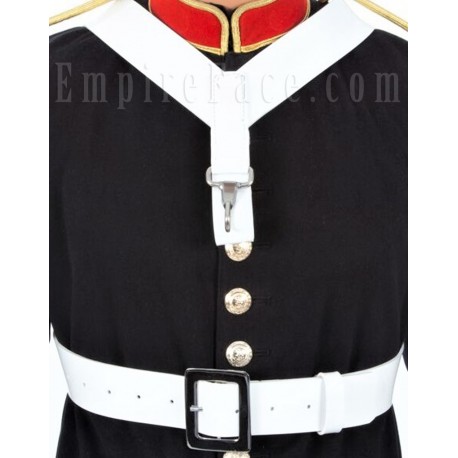 White Gloss or Matt PVC Bass Drum Sling Belt