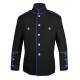 Black High Collar Police Honor Guard Uniform Jacket