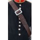 White / Black / Brown Leather Side/Tenor Drum Sling Cross Belt