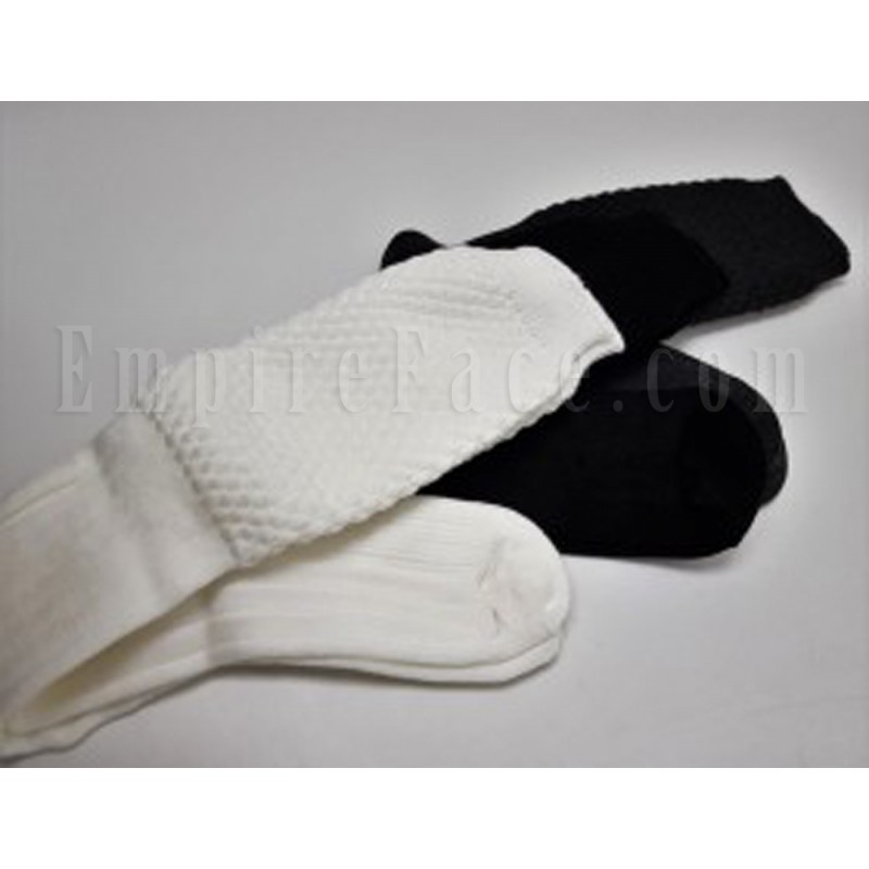 Ecru White Band Full Socks