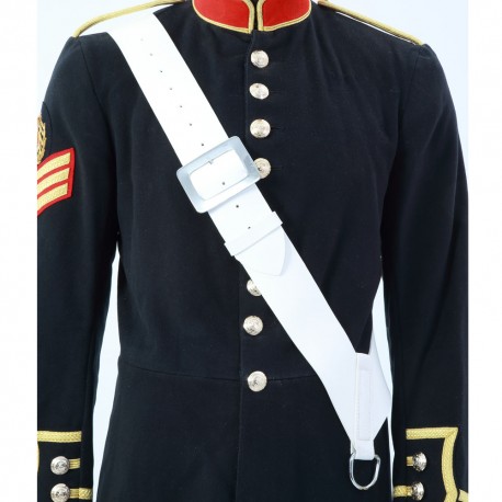 Black Gloss or Matt PVC Side/Tenor Drum Sling Cross Belt