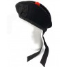 Pipe Band Plain Black Glengarry Hat