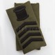 Royal Marine - Black on Green Embroidered Rank Slides
