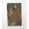 Pipe Major Rank Slide, Bronze Embroidery on Multi-Cam Material