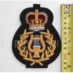 Royal Marine Bandmasters’ Gold on Black ‘No1 Ceremonial’ Uniform Badge
