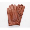 Officers Tan (Faux) Leather, Lined Gloves